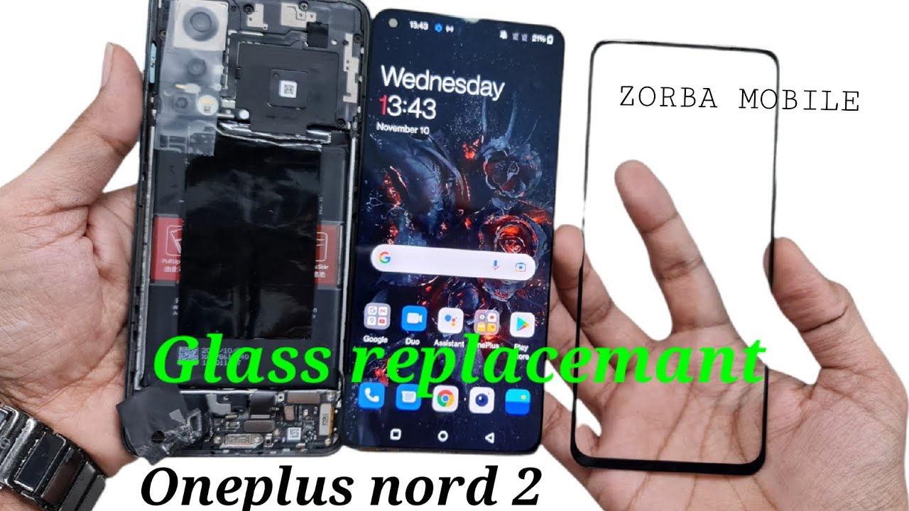 Oneplus nord 2 glass replacement | display glass change nord 2. Low cost repair technology