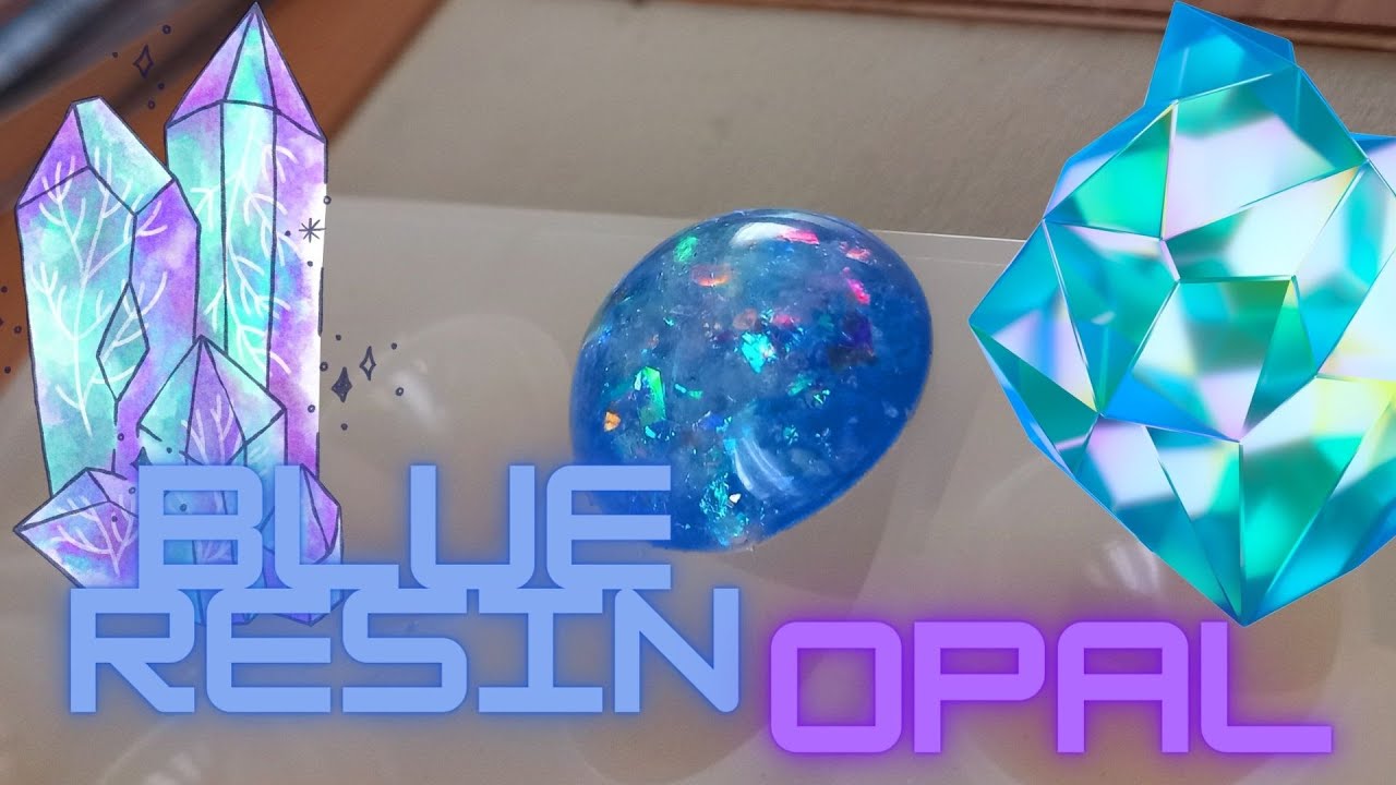 Resin opal blue how to make diy easy faux stone for handmade jewelry epoxy tutorial epoxid harz