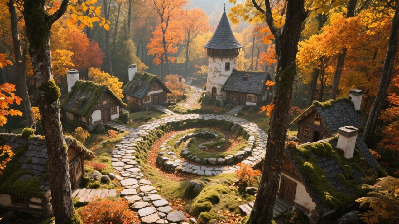 Celtic Music for Focus & Study | Peaceful Medieval Autumn Day Ancient Peace
