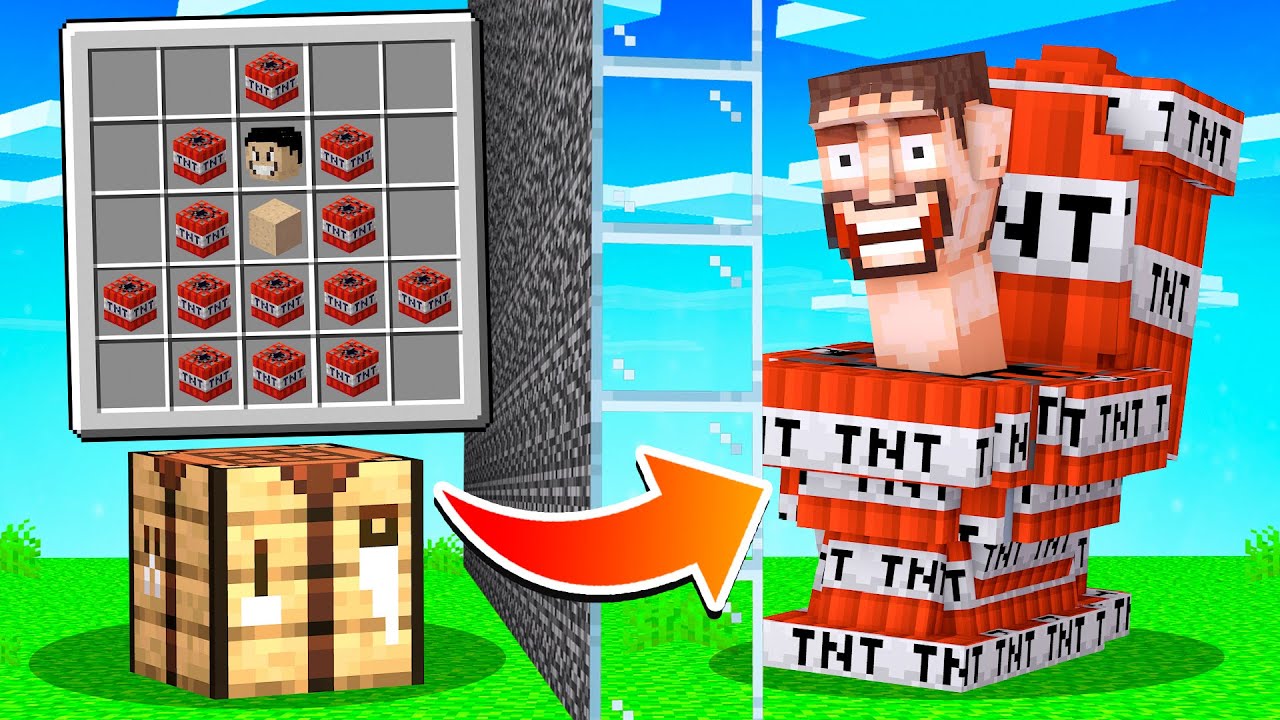 What I CRAFT Comes to Life In a SKIBIDI TOILET MOB BATTLE!