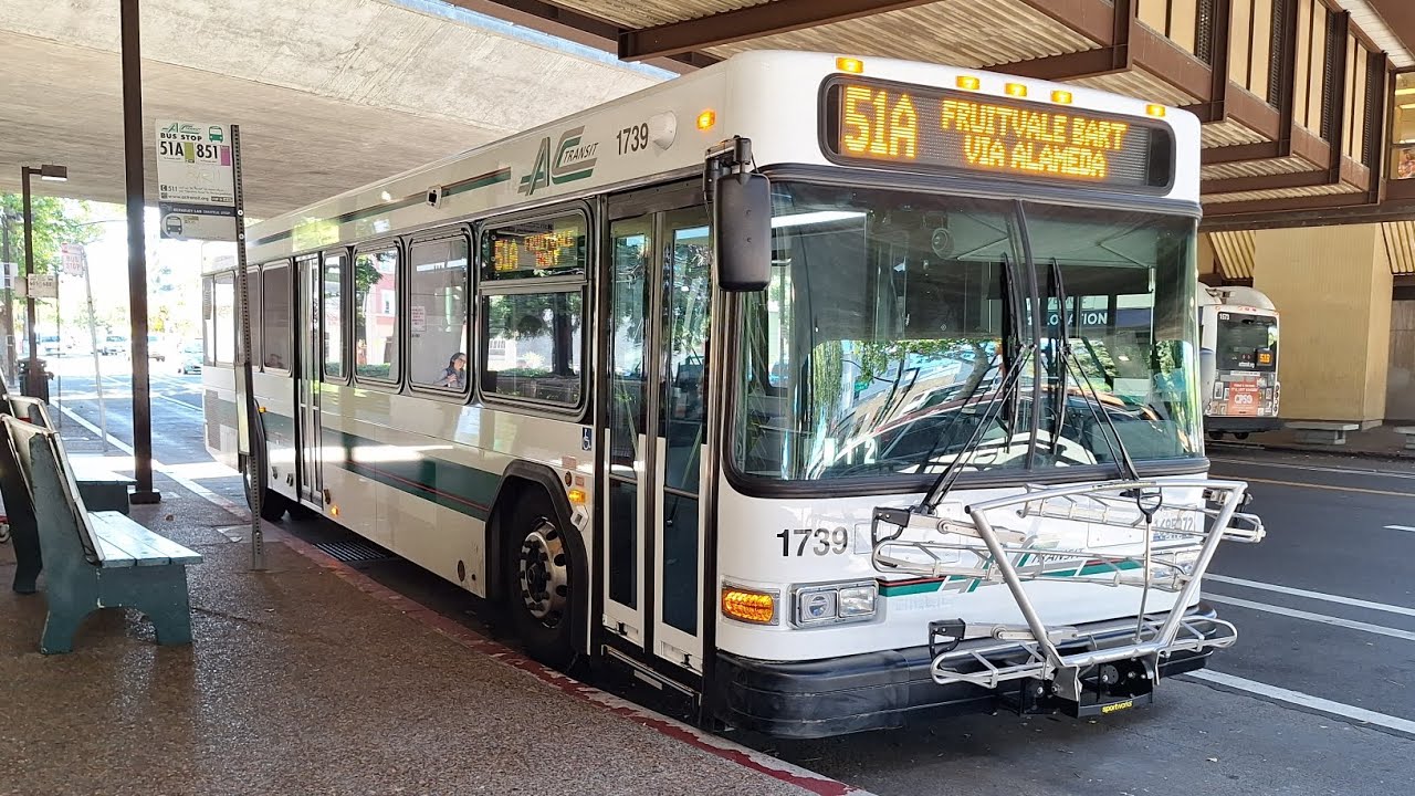 (Newer Model) AC Transit: 2024 Gillig Low Floor 40' #1739 on 51A Fruitvale Bart