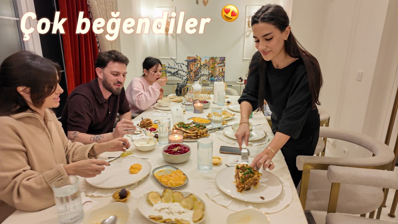 Misafirlerimize Özel İftar Sofrası Hazırladık 🌙 Ramazan Aile Vlogu #3