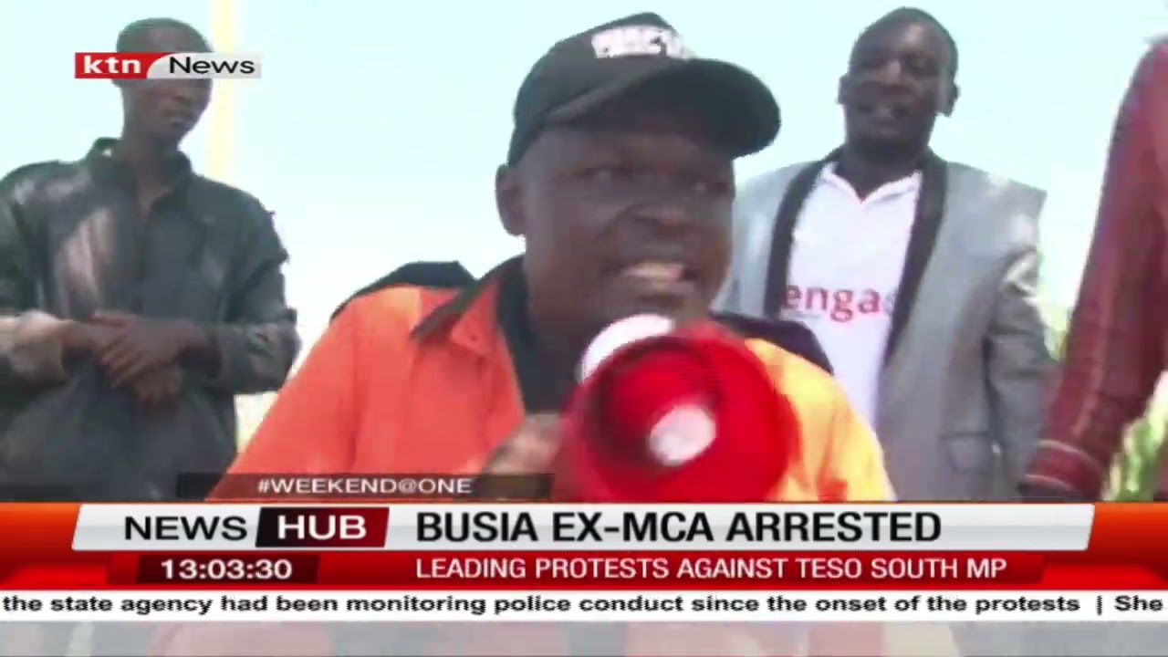 Busia ex-MCA Moses Ouma has been arrested for allegedly organizing a protest against Teso South MP