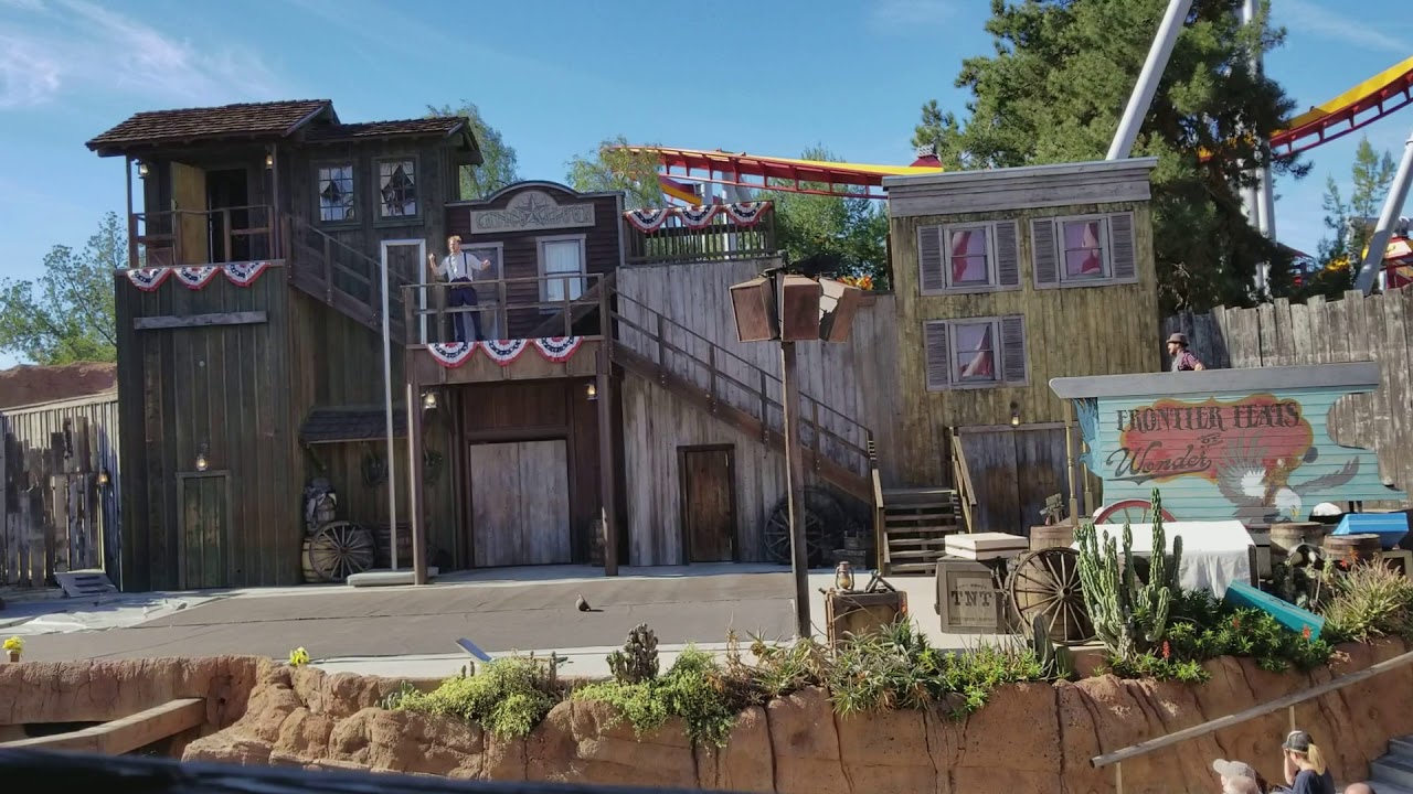 Stunts And Feats Of Wonder At The Wild West Wagon Camp In Knott's Berry Farm