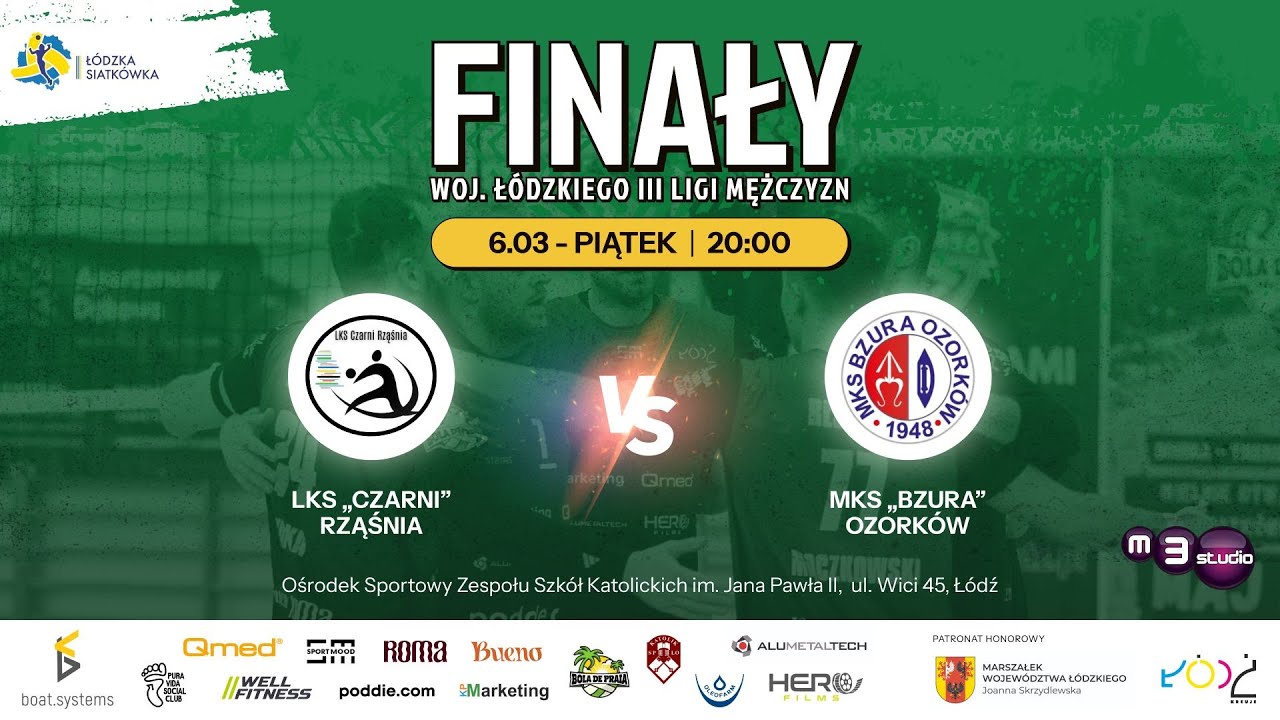 LKS Czarni Rząśnia - MKS Bzura Ozork&oacute;w | Finał Wojew&oacute;dztwa Ł&oacute;dzkiego III Liga Mężczyzn | K1M2