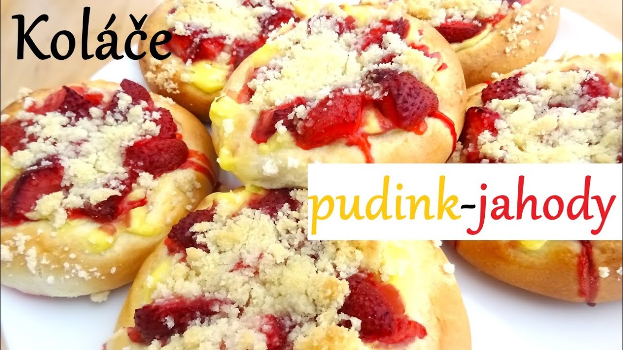 Koláč pudink - jahody🍓🍓🍓 drobenka!!