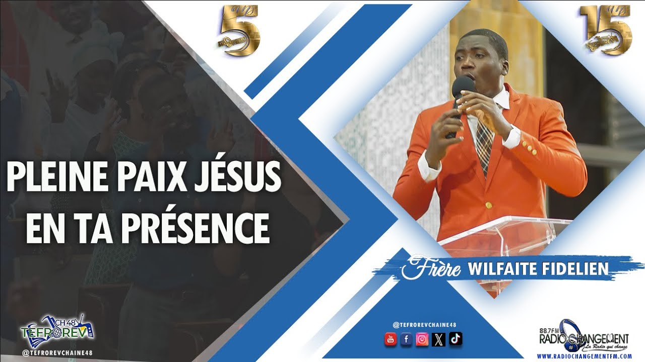 Pleine paix Jésus en ta présence... Selon ta promesse Oh Jésus mon Roi |