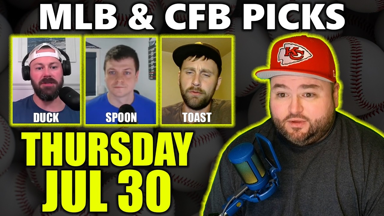 MLB & College Football Picks with Kyle Kirms | Thursday July 30th