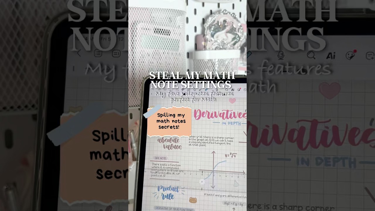 MAKE PERFECT MATH NOTES EVERY TIME!  ✍️📐 #MathNotes #Studyhacks #NoteTakingHacks #MathStudy