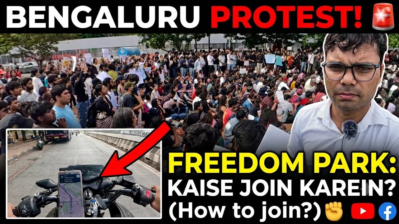 How to Join Student Protest in Bengaluru Freedom Park #students #paperleak #neet #neetpaperleak #cjp
