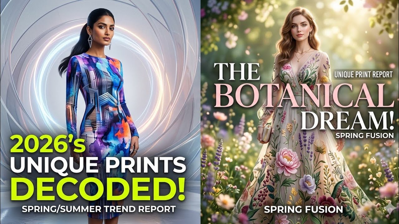 2026 Unique Print Trends: Spring & Summer Collection | Digital Abstract,Botanical & Geometric Fusion
