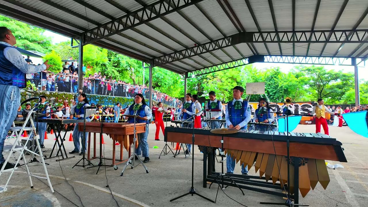 Margaritas Drum and Bugle Corps en el concurso de El Rosario 