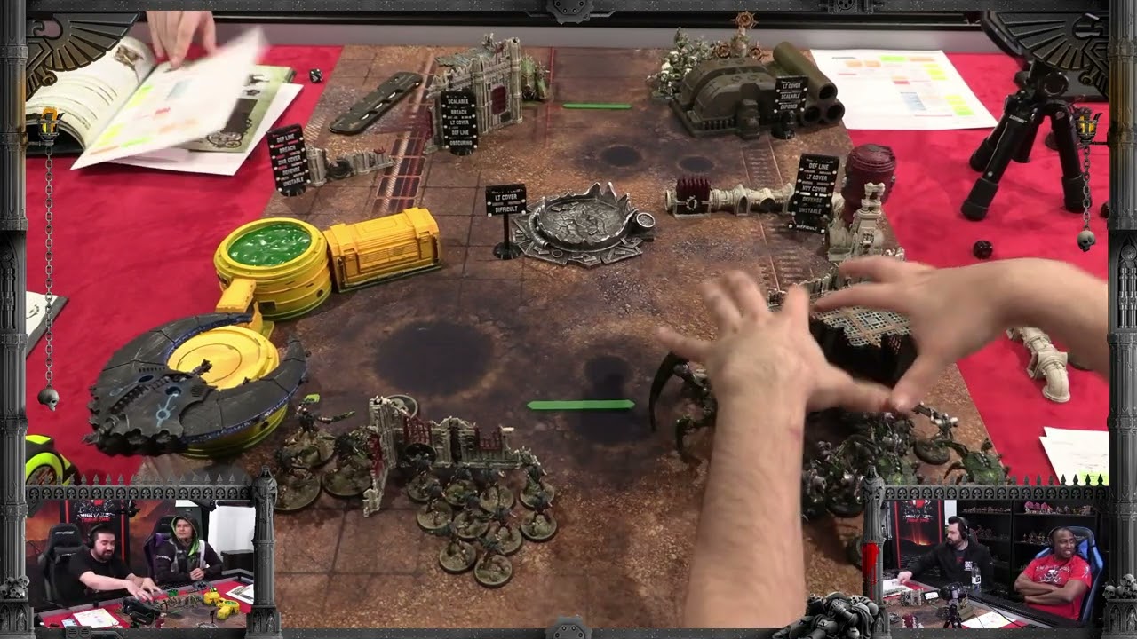 Angry Joe's Battle Reports - Full Stream!  Alex's DEATH GUARD vs. Other Joe's NECRON