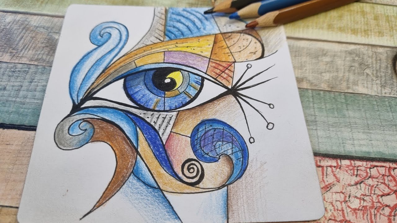 Turning Geometry into a Bold Abstract Eye