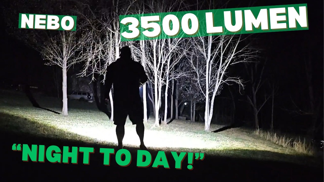 Insanely Bright! NEBO 3500 Lumen Flashlight Full Review.