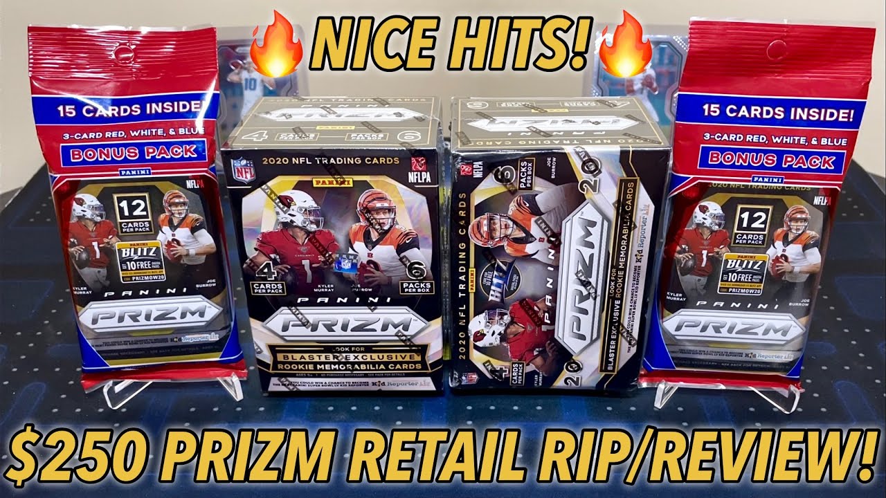 *NICE HITS! WHICH IS BETTER?* 2020 Panini PRIZM Football Retail Blaster & Cello Pack Break/Review