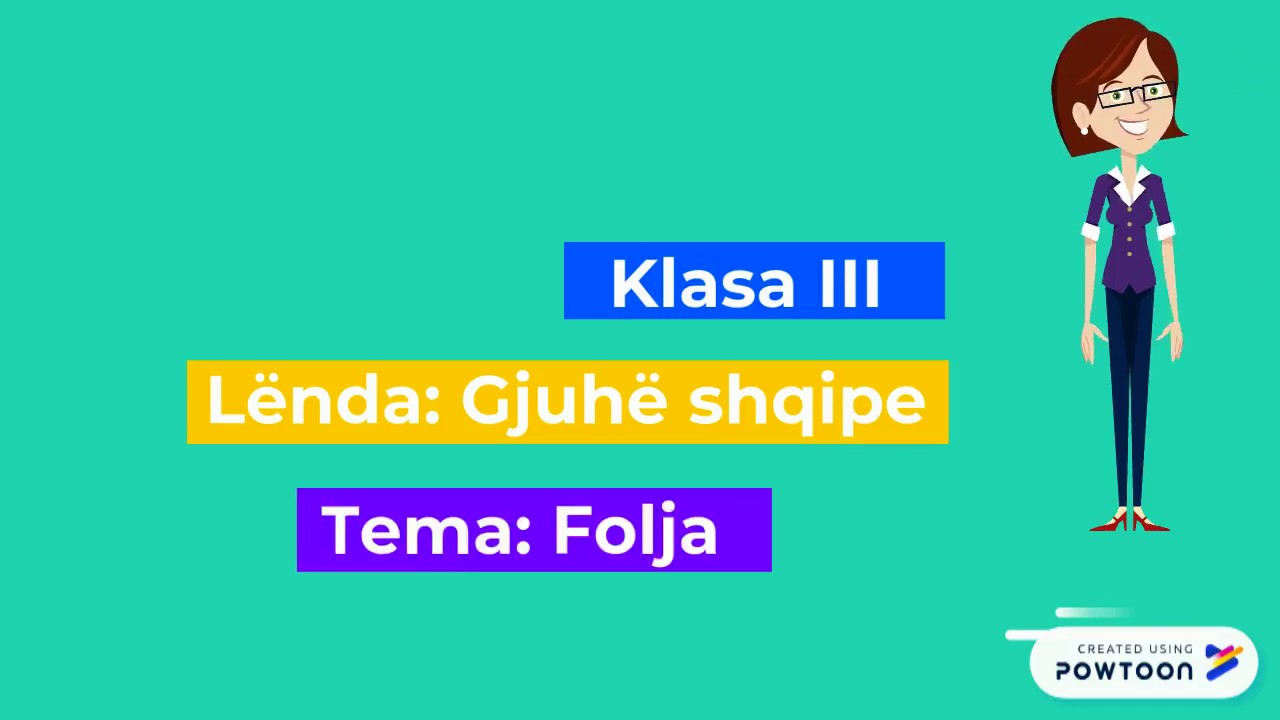 Folja - Mësimi I (Klasa 3)
