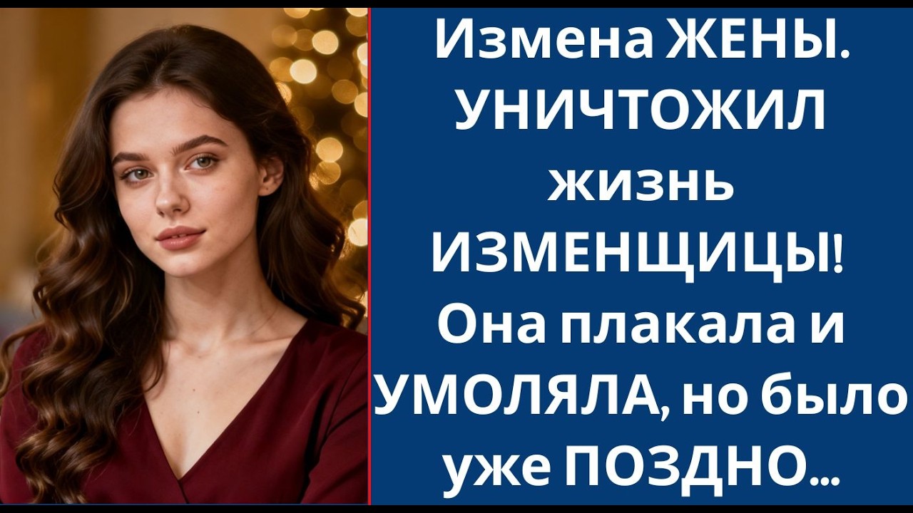 Измена ЖЕНЫ  УНИЧТОЖИЛ жизнь ИЗМЕНЩИЦЫ! Она плакала и УМОЛЯЛА, но было уже ПОЗДНО