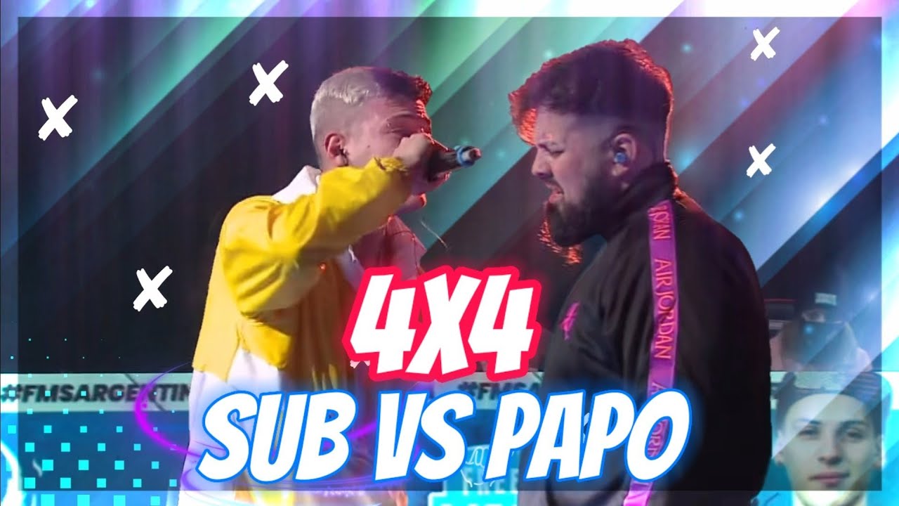 SUB vs PAPO / 4X4 con LETRA / Fms Argentina Jornada 1