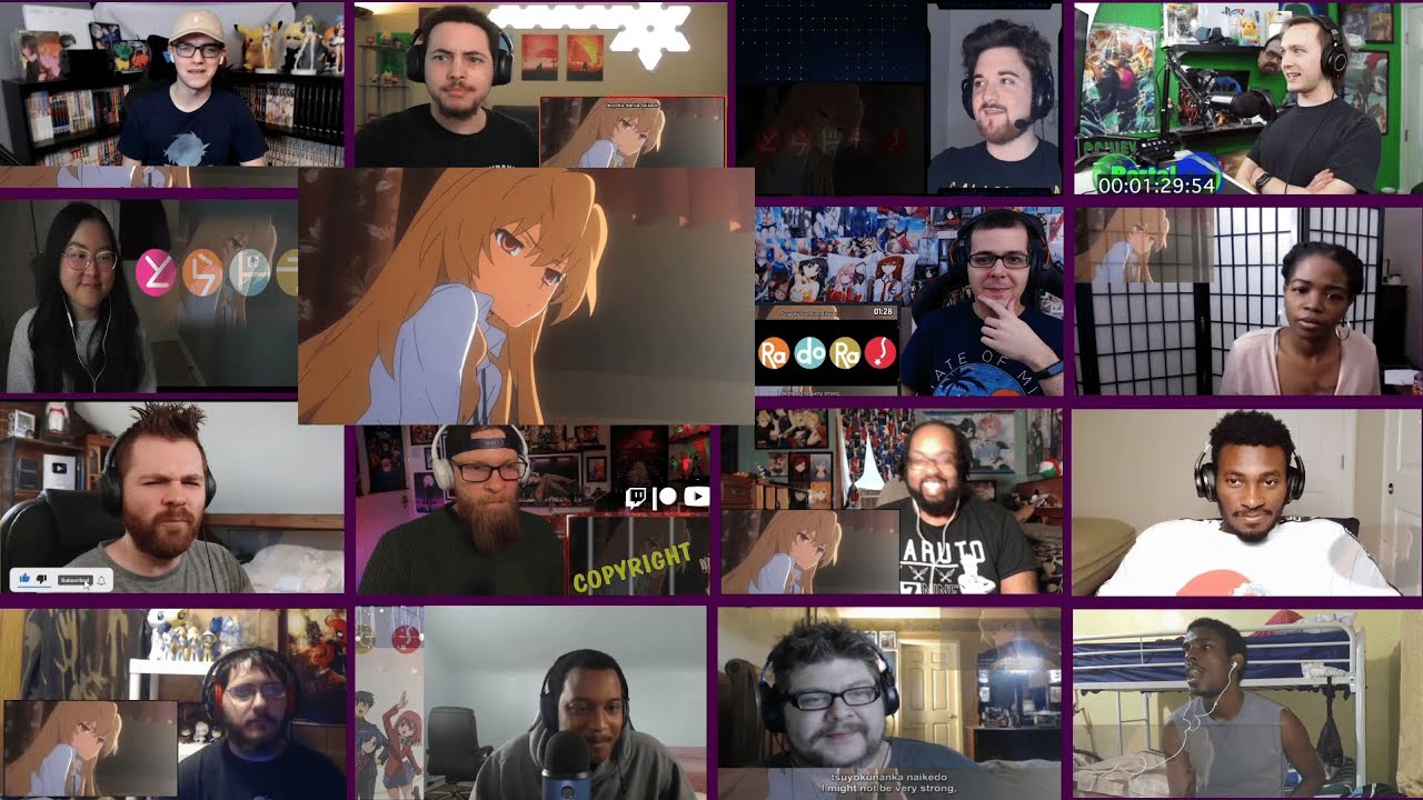 Toradora! Opening 1 Reaction Mashup