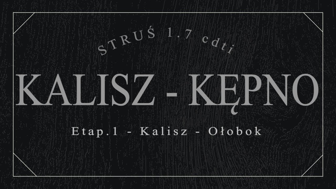 KALISZ - OŁOBOK GPS [DW450][e1 Kalisz-Kępno] @BoczneDrogi