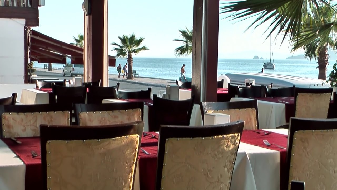 Turkey - Aegean Sea - Turgutreis in Region of Bodrum - The Alta Beach Hotel at coast road