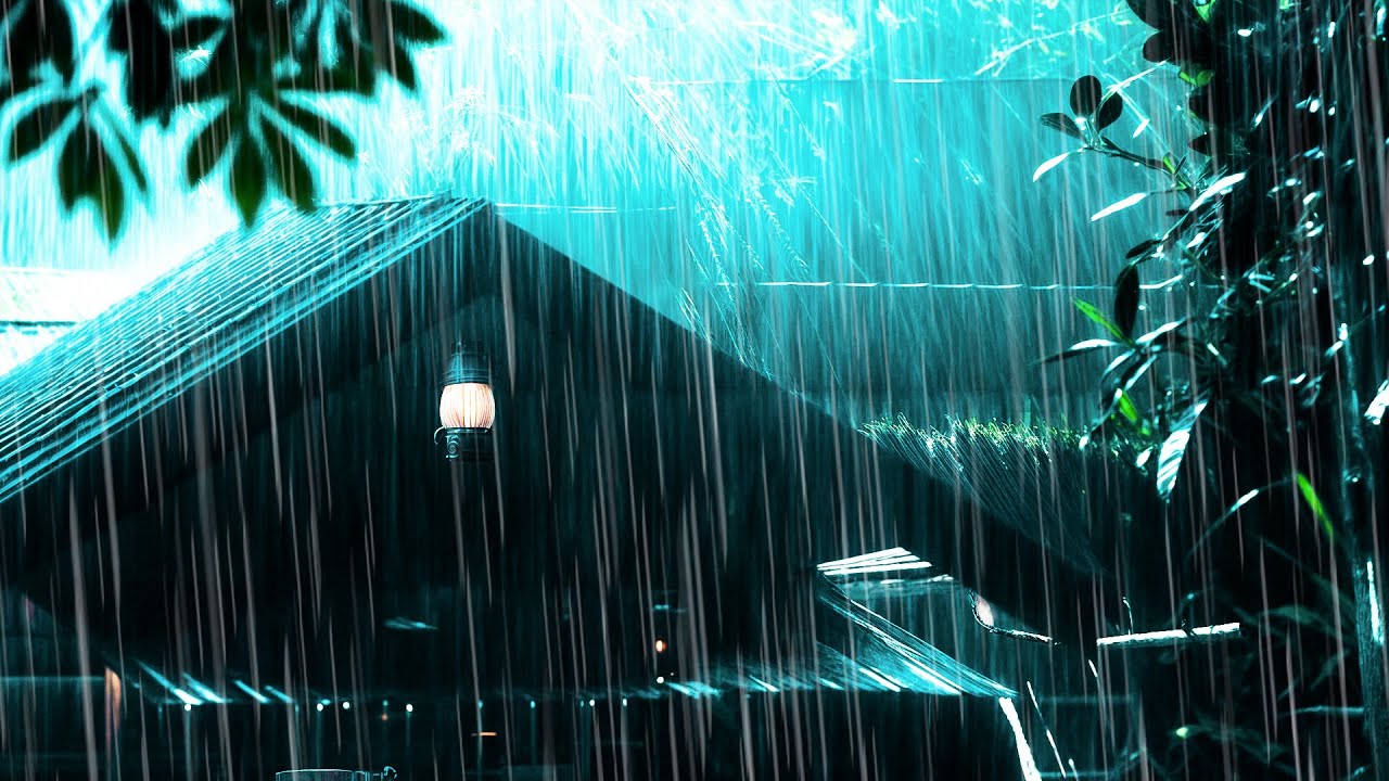 Relax & Sleep Deep to Pounding Rain and Calm Thunder on an Isolated Tin Roof