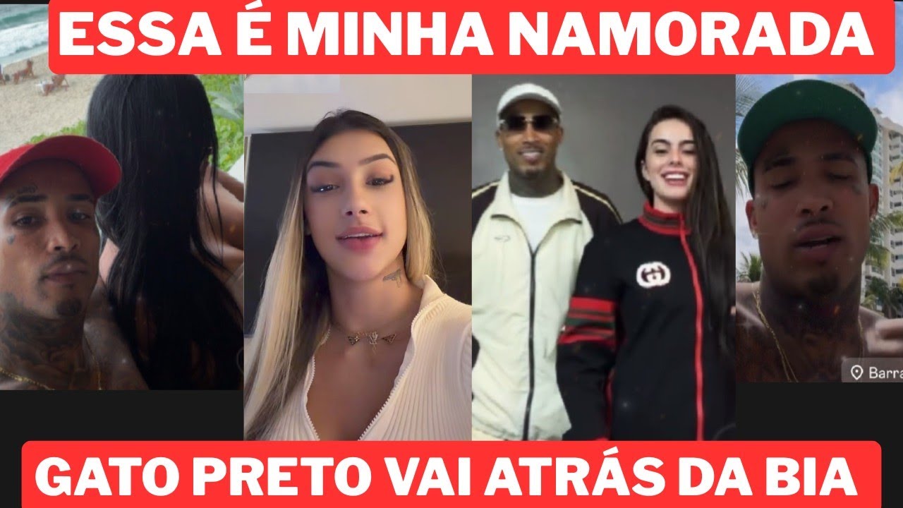 GATO PRETO DIZ SE FOI ATRÁS DA BIA MIRANDA E APARECEU COM OUTRA MULHER 