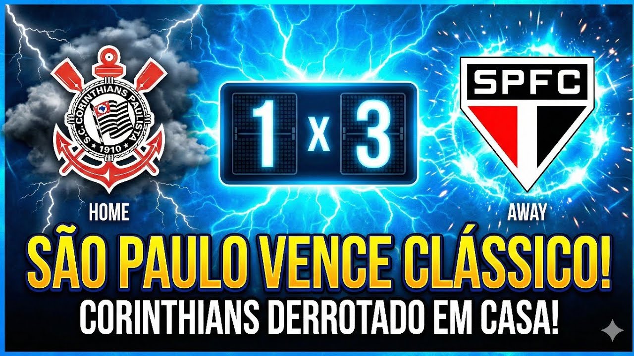 OLHA O QUE ACONTECEU! Corinthians 1 x 3 São Paulo 