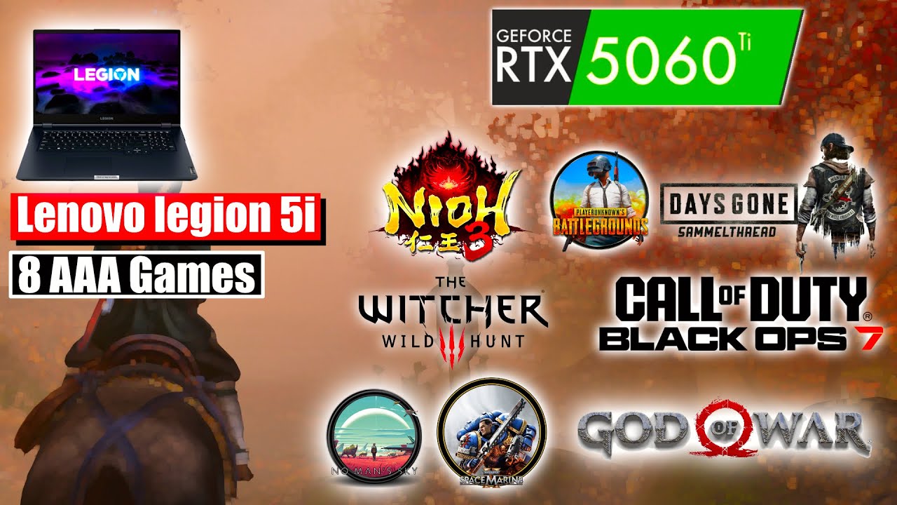 8 AAA Games Tested on Lenovo Legion 5i (RTX 5060, i7 13th Gen) | Gaming Performance Test