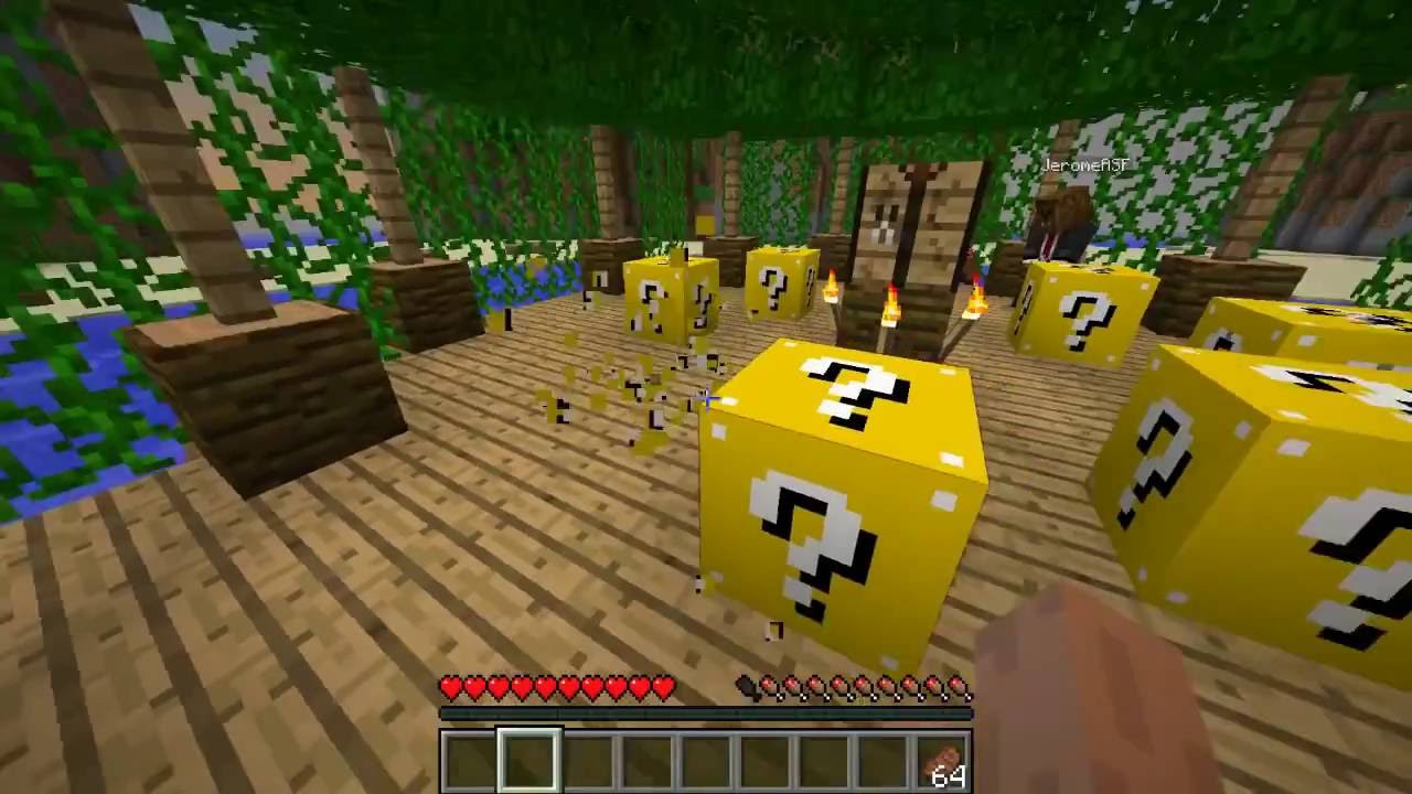Minecraft LUCKY BLOCK HUNGER GAMES #1 with The Pack