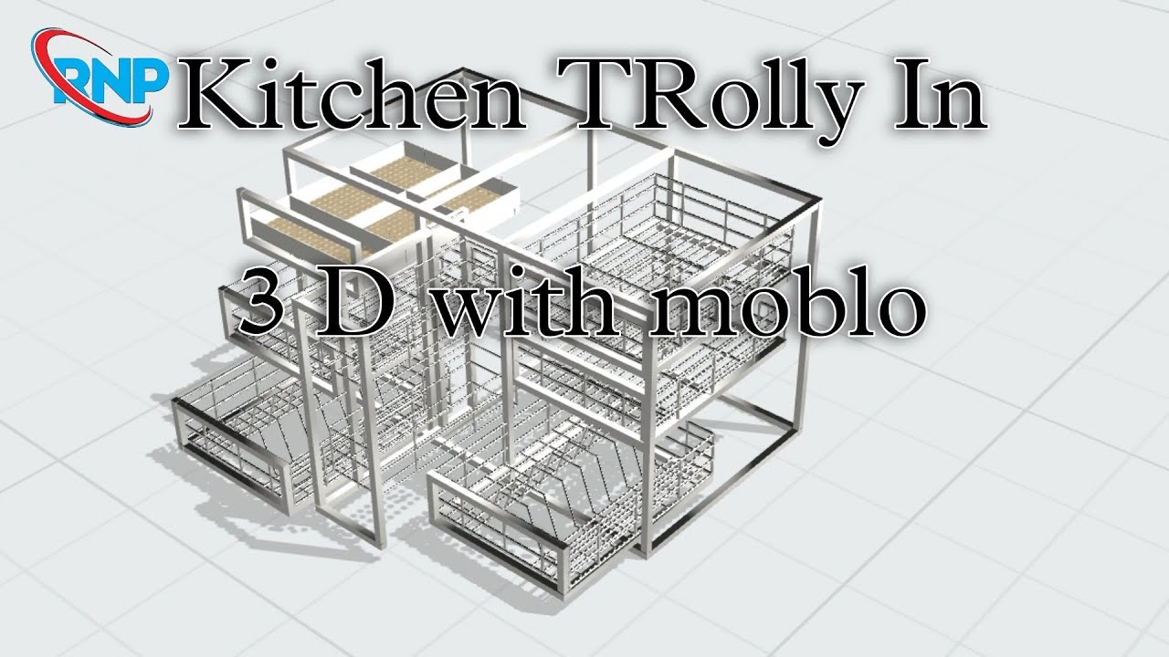 kitchen trolly 3D video In mobile Cad with moblo Cad. #interiordesign #homedecor #home #woodworking