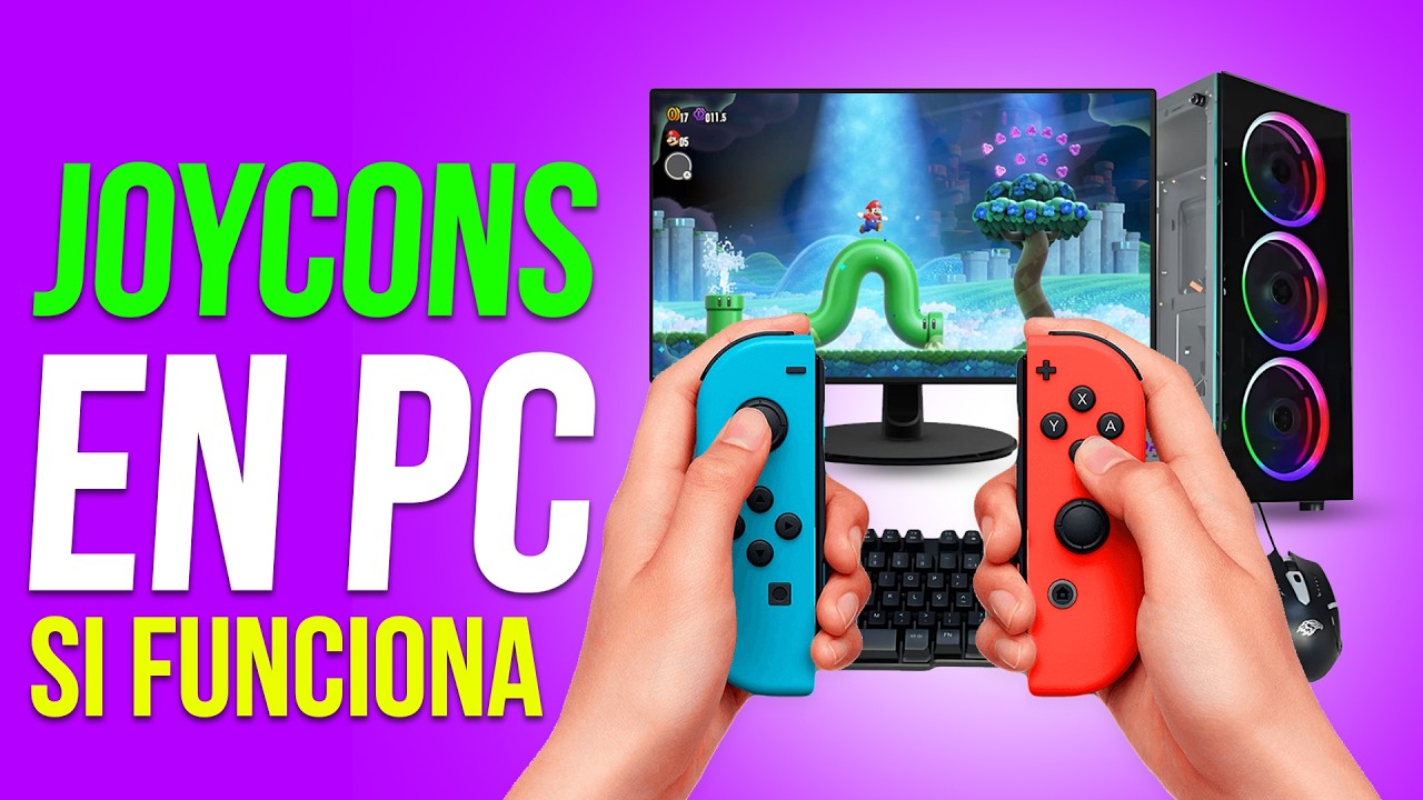 🎮🔴Como CONECTAR el MANDO de UNA NINTENDO SWITCH en PC  ( EN MENOS DE 5 MINUTOS)