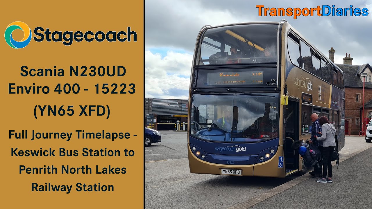 [Full Timelapse/Route Visual] Stagecoach Cumbria GOLD X5: Keswick to Penrith North Lakes Station