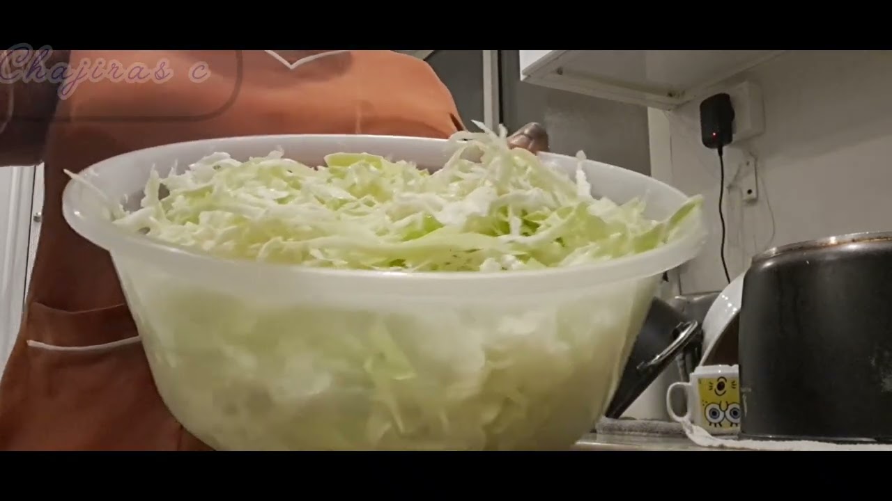 LEARN  HOW TO MAKE FERMENTED CABBAGE #SAUERKRAUT#trendingvideo ##trendings #dailyvlogs #kitchenvlogs