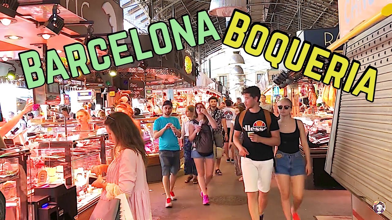 Прогулка - странная еда в La Boqueria, Барселона pt2
