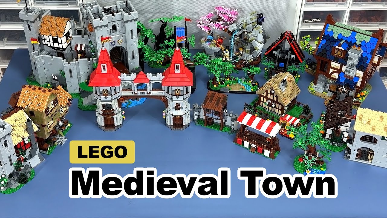My LEGO Medieval Town is Taking Shape! (Layout Test & Scale Problem)
