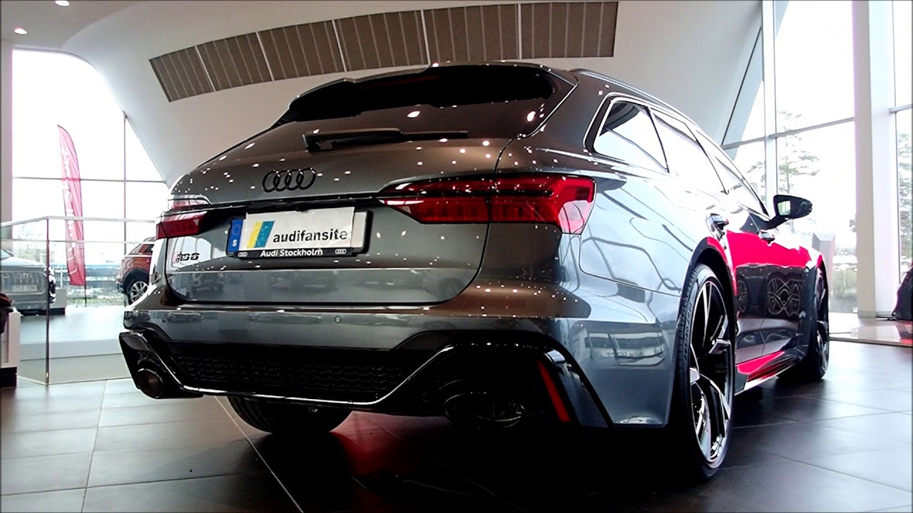 FINALLY Audi RS6 2020 |SOUND 2,57|  Daytona Grey |Black optic| |  Dynamic turning signal|walkaround
