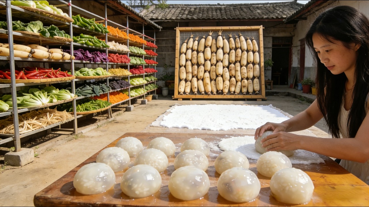 Spring creeps over the branches, and the lotus root starch dumplings are delicious.