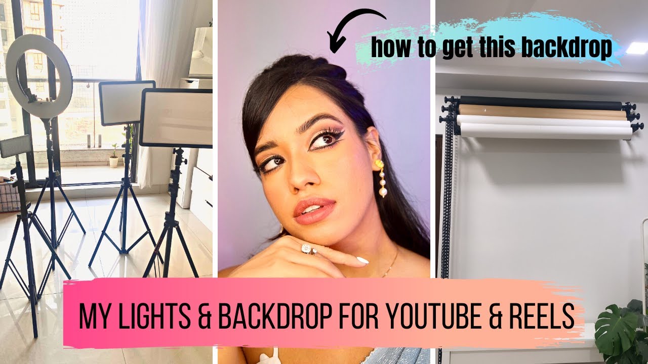 How I set up my light & backdrop for Youtube & Reels