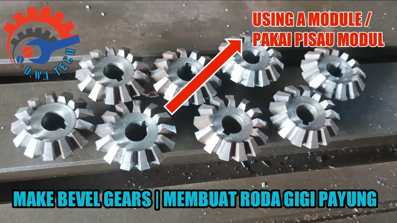 Make Bevel Gears | Membuat Roda Gigi Payung