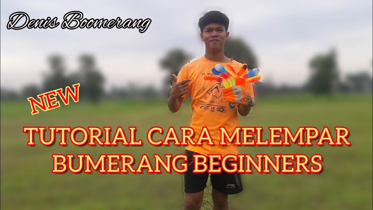 TUTORIAL CARA MELEMPAR BUMERANG PEMULA || how to throw boomerang beginner