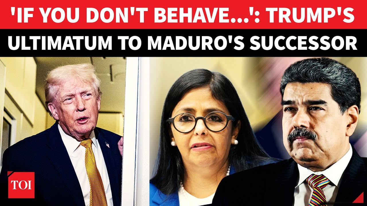 Trump DECLARES 2nd Attack On Venezuela If Maduro's Deputy Delcy 'Disobeys'; ‘US IS IN CHARGE’ | FULL