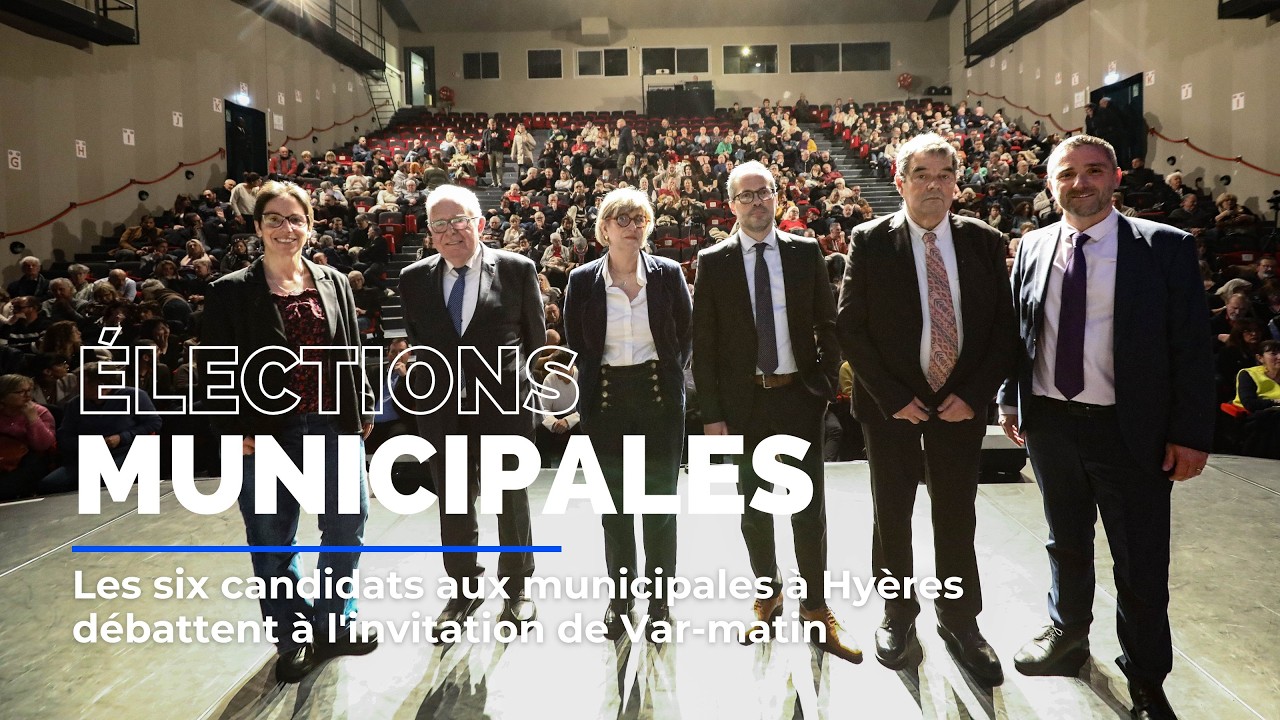 Les six candidats aux municipales à Hyères réunis pour confronter leurs projets