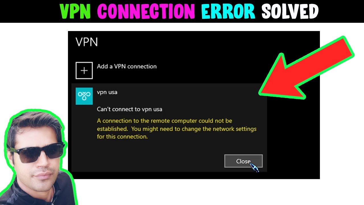 Не удалось установить подключение к удаленному компьютеру. Ошибка VPN РЕШЕНА!!!