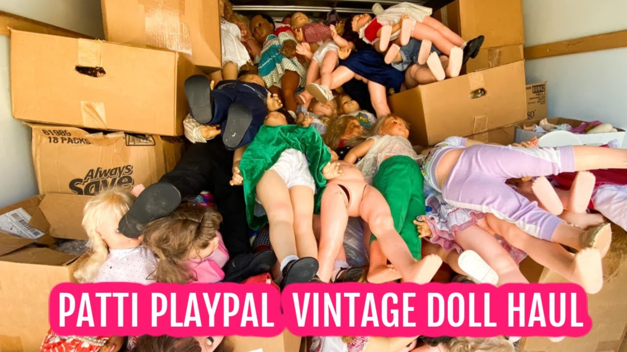 HUGE TRUCK LOAD OF PATTI PLAYPAL AND VINTAGE DOLLS AT MY DOLL SHOP | VINTAGE DOLL HAUL