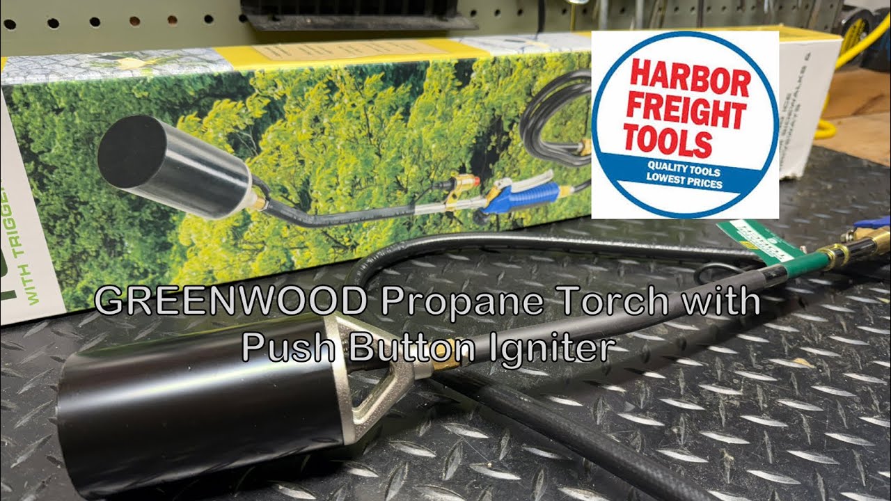 GREENWOOD Propane Torch with Push Button Igniter