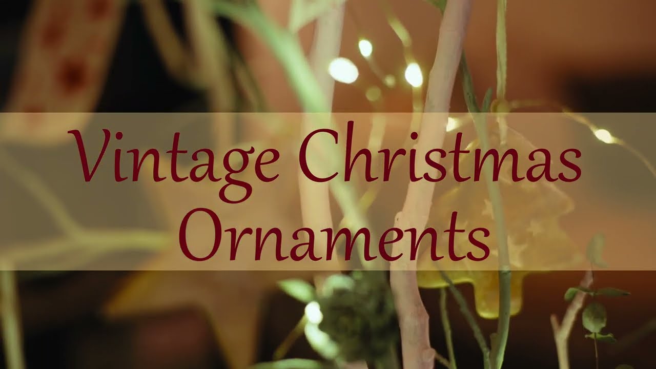 Vintage Christmas Ornaments - Air-Dry Clay Christmas Decorations