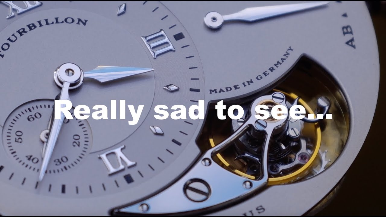 This A. Lange & Söhne tourbillon was mistreated...