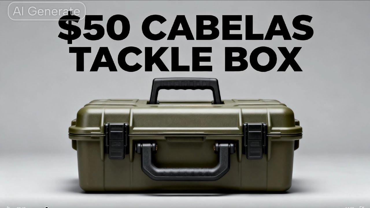 $50 CABELAS POND HOPPING TACKLE BOX 